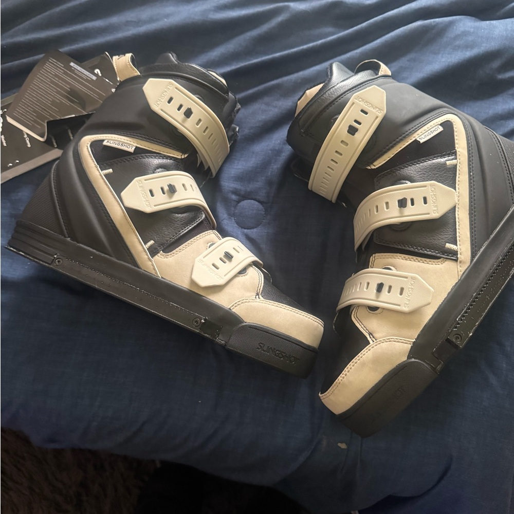Sleek Black and Tan Men's Snow Boots